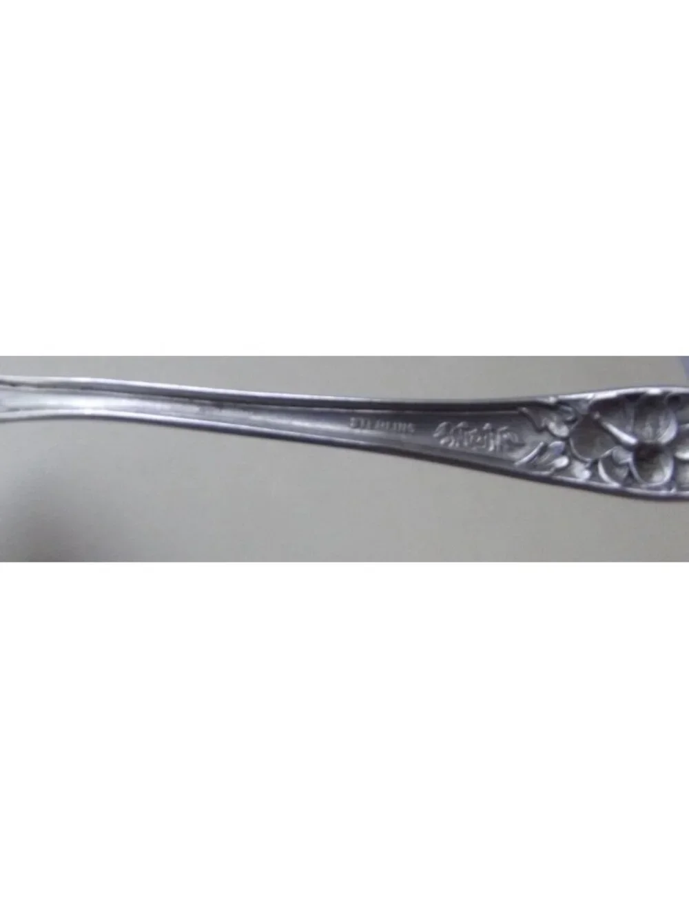 Poppy by Baker-Manchester Sterling Silver Sauce Ladle w/flower in bowl 5-3/4